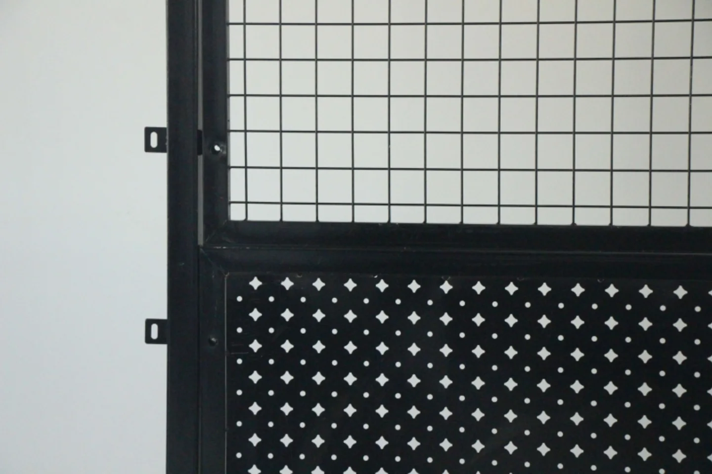 Black Perforated Metal Fence