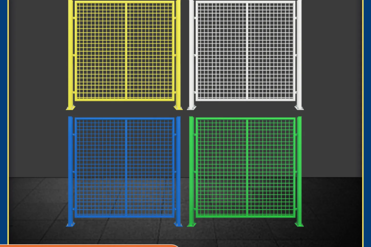 Modular Warehouse Partition Fence