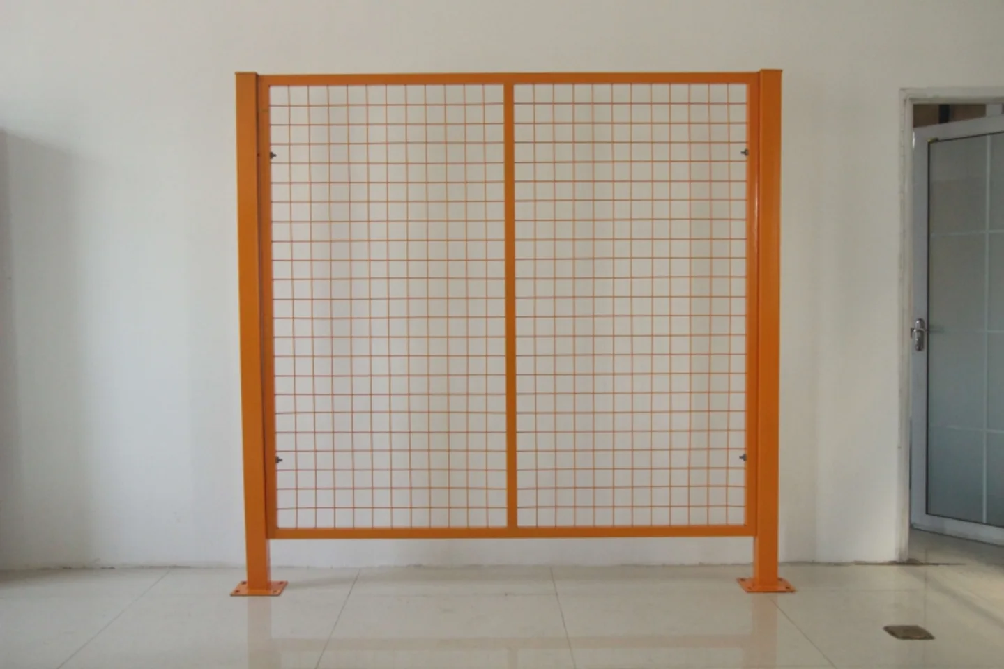 Orange Seamless Warehouse Fence