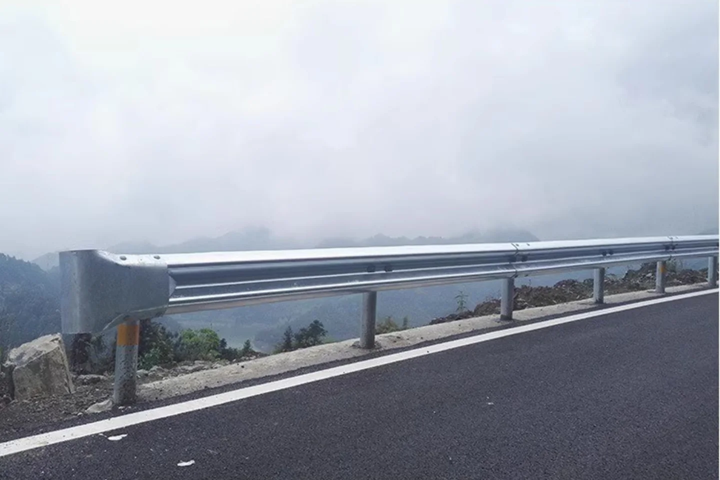 W-Beam Highway Guardrail