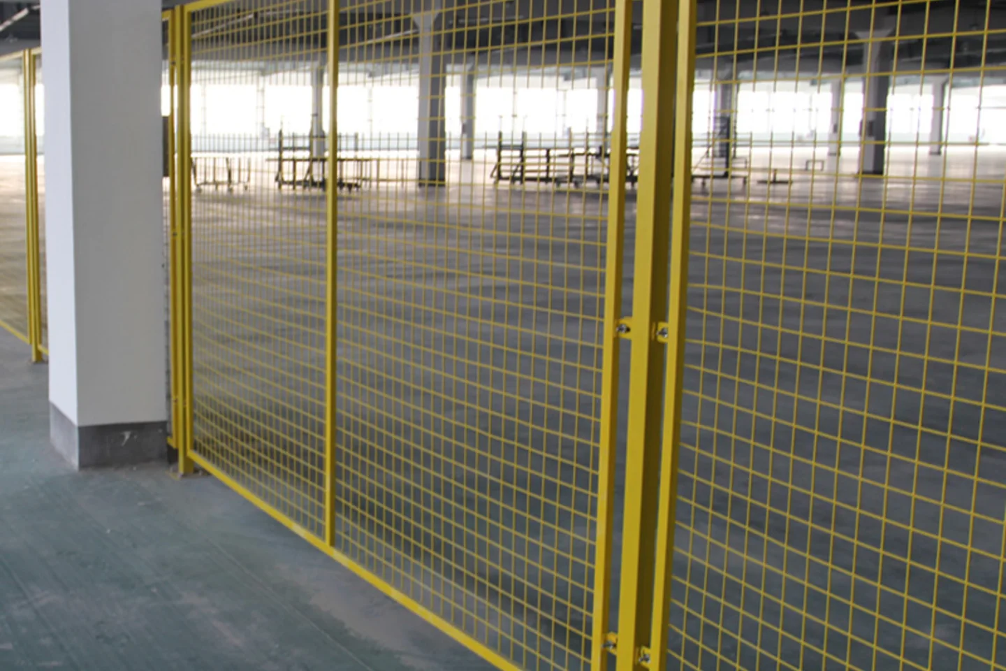 Yellow Warehouse Partition Fence